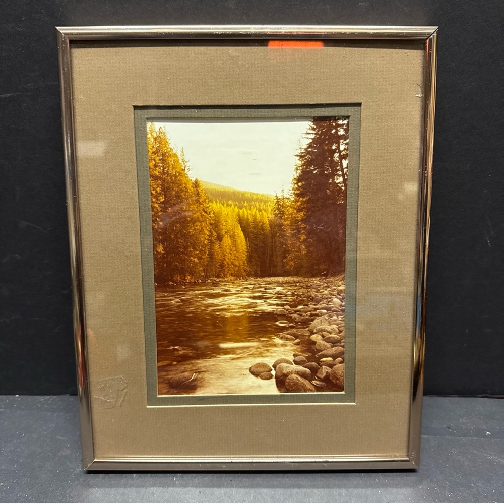 WILLIAM PLANTE - 1980 "ICICLE CREEK" VINTAGE PHOTOGRAPH Washington Matted Framed